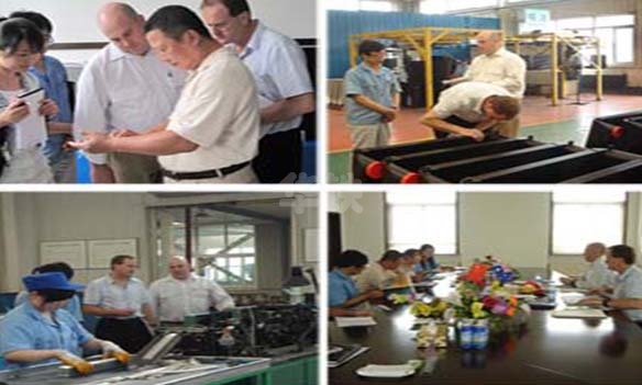 澳洲客商来918博天堂集团所属沈阳918博天堂汽车散热器有限公司洽谈